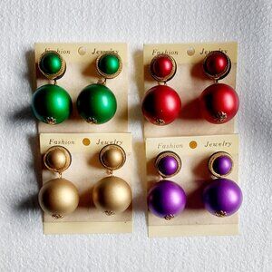 4 Fashion Earring Bundle NEW
